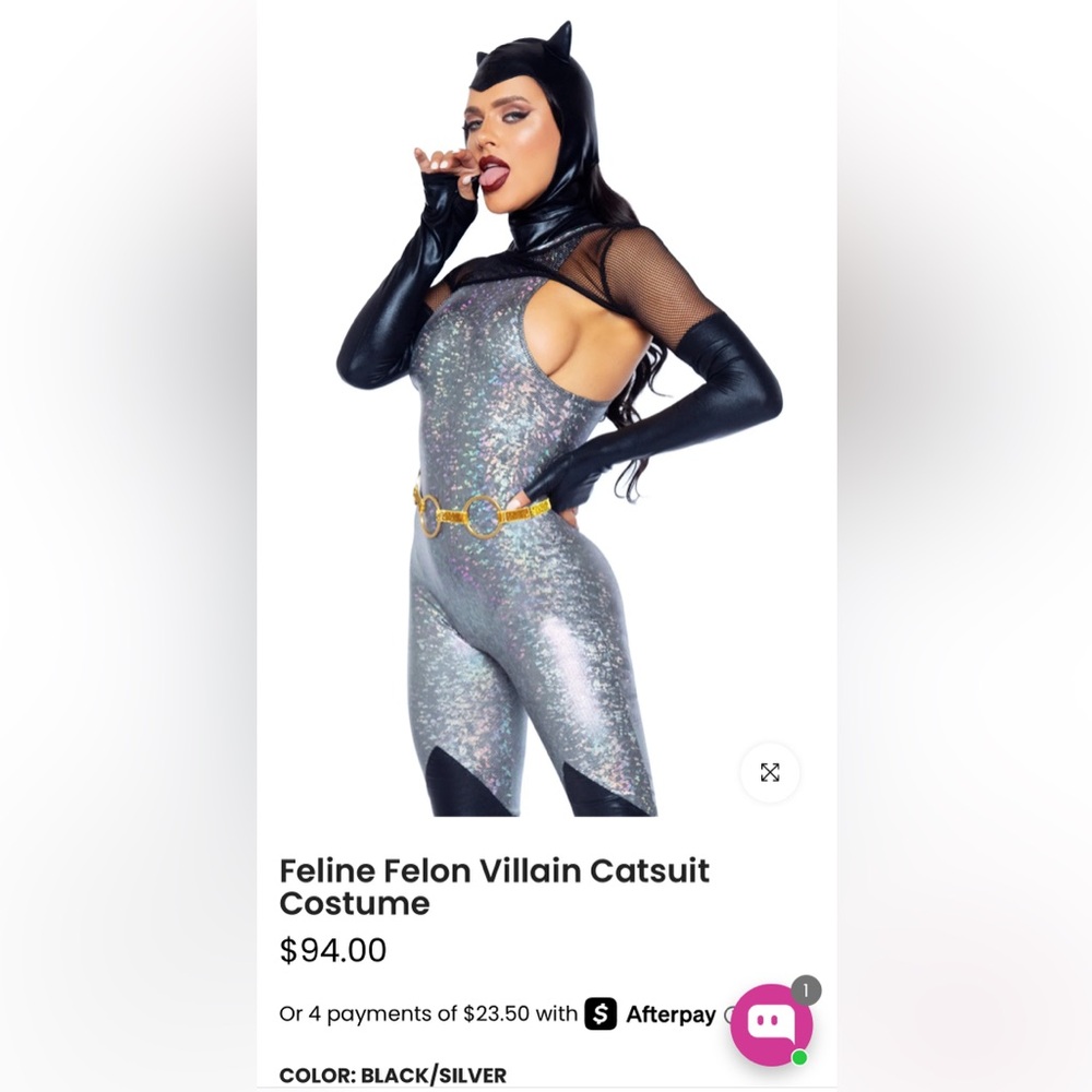NWT Catwoman Leg Avenue Feline Felon size small - Picture 3 of 6
